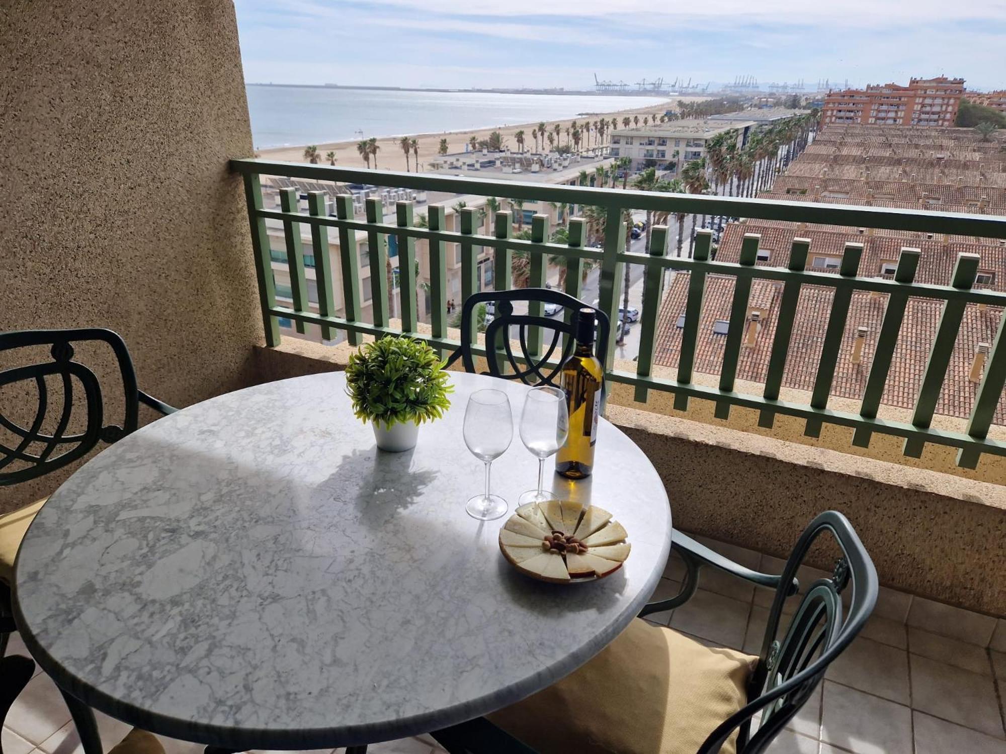 Apartamento Primera Linea De Playa Patacona Valência Exterior foto