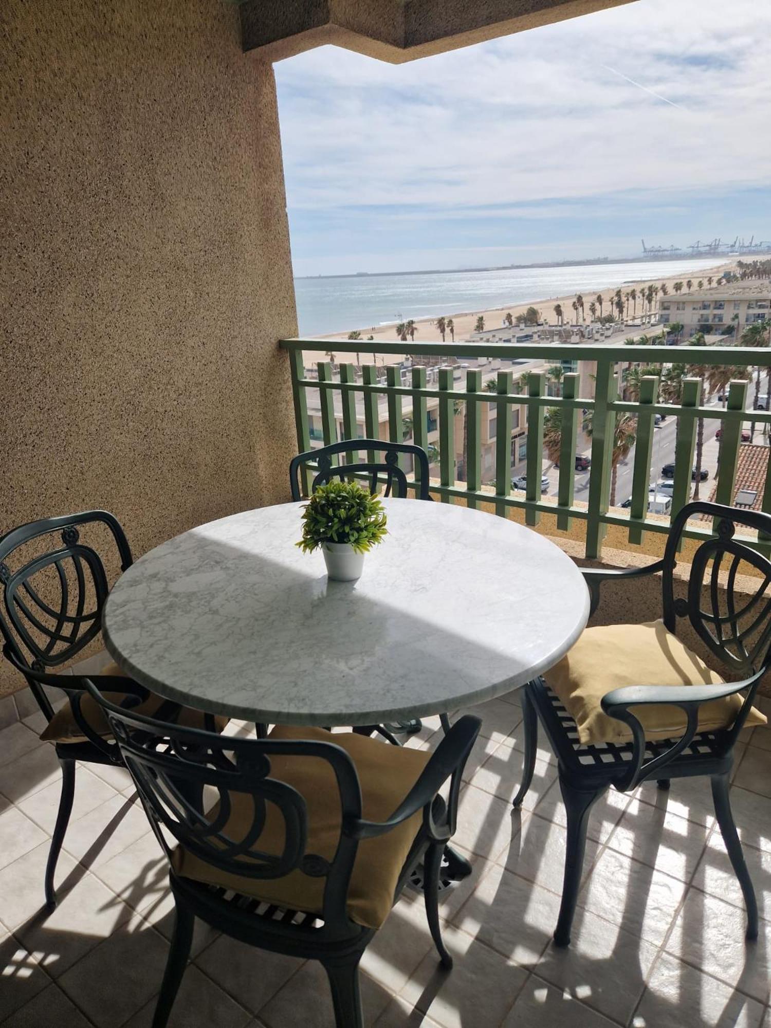 Apartamento Primera Linea De Playa Patacona Valência Exterior foto